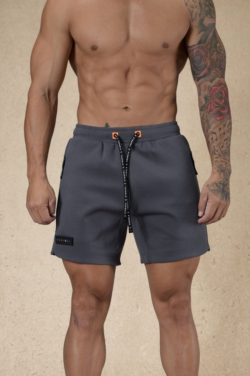 YoungLA 108 Elevate Shorts Dunkelgrau | 29643-CTLH
