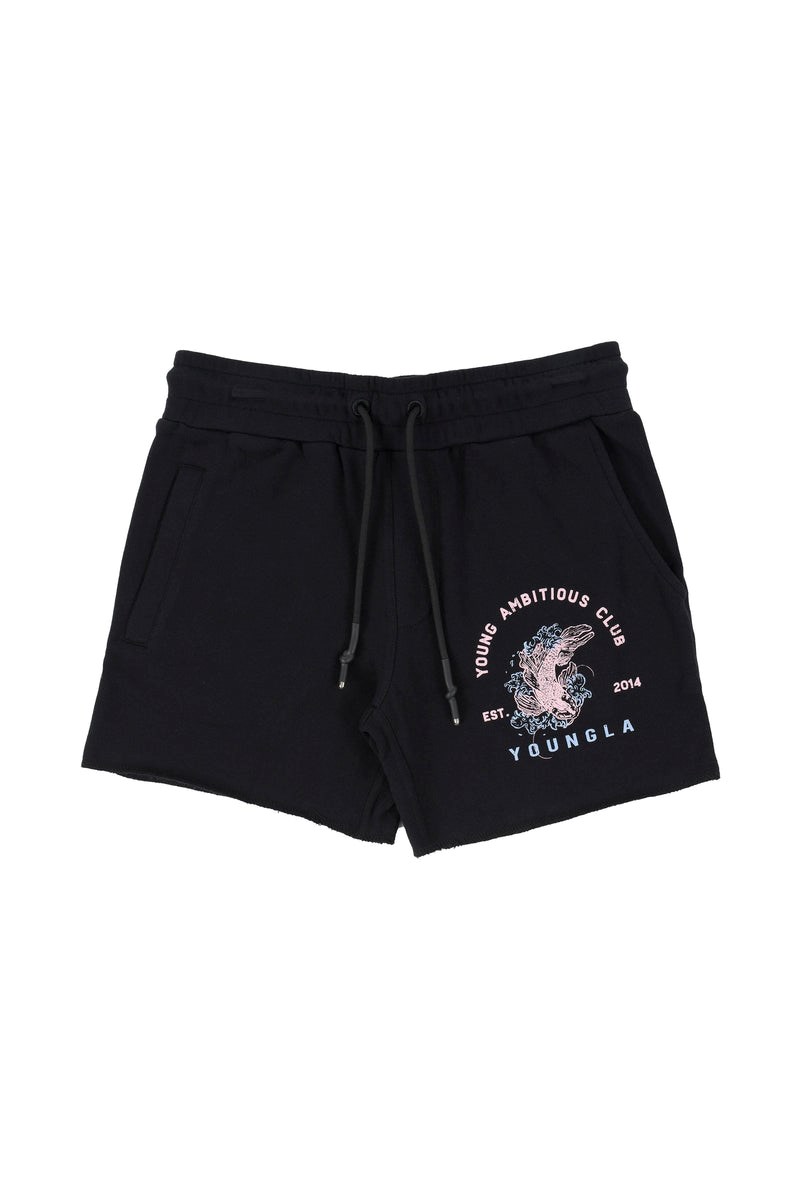 YoungLA 111 Dedication Kurzes Shorts Schwarz | 42307-VGLS