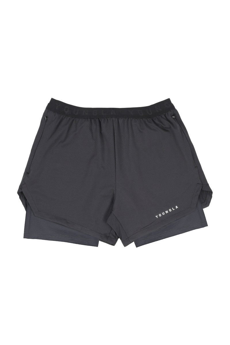 YoungLA 129 Trilogy Compression Shorts Schwarz | 18794-IWXF