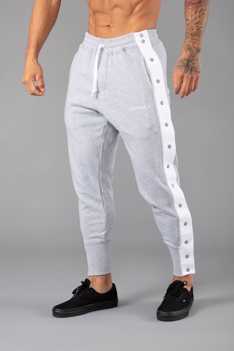 YoungLA 235 - 90s Tear Away Joggers Grau | 68175-GUCN