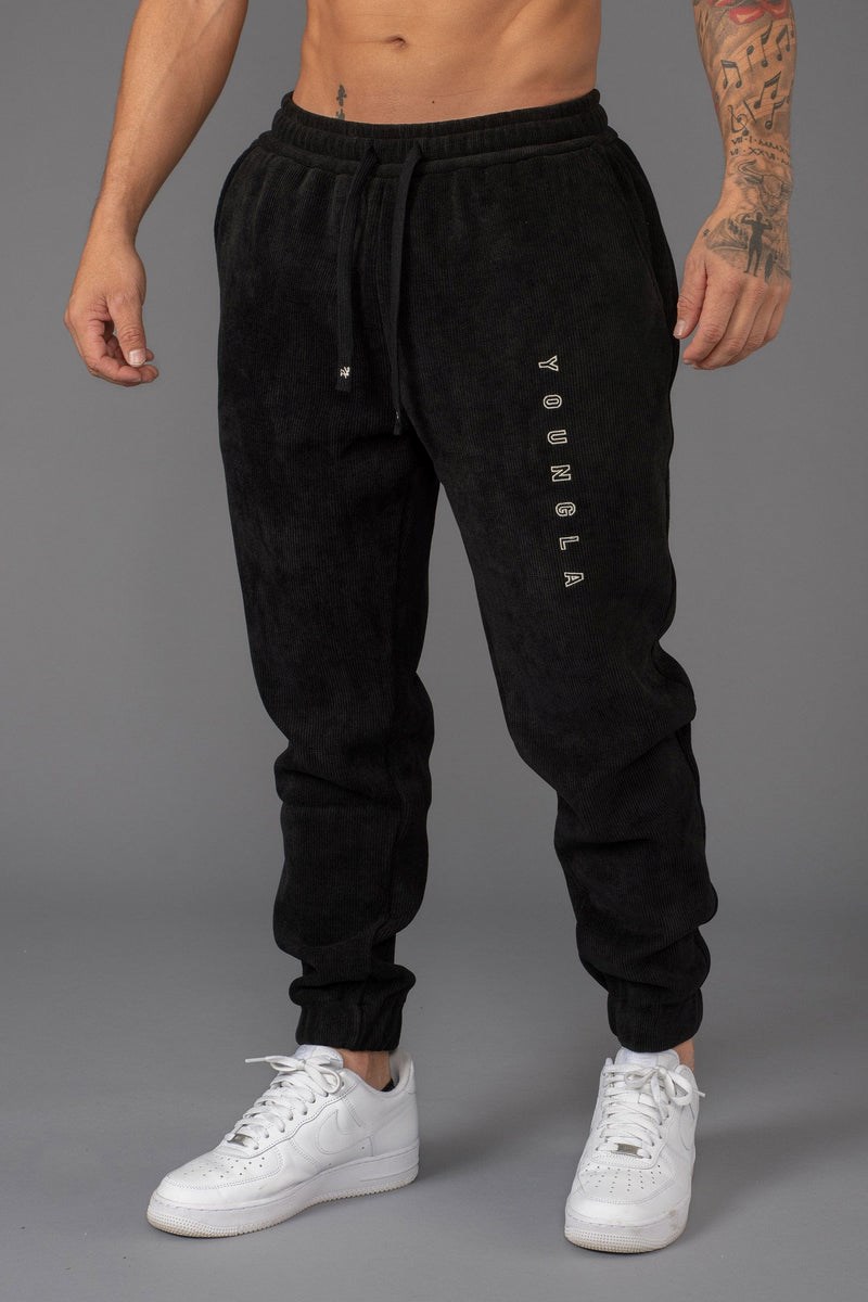 YoungLA 244 Aspen Joggers Schwarz | 53940-CHLZ