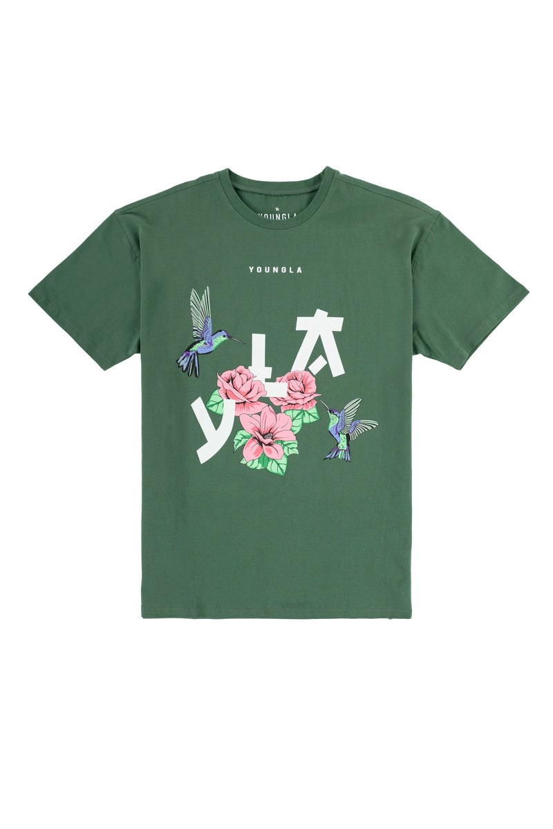 YoungLA 433 The Zen Tees Grün | 68713-OQXZ