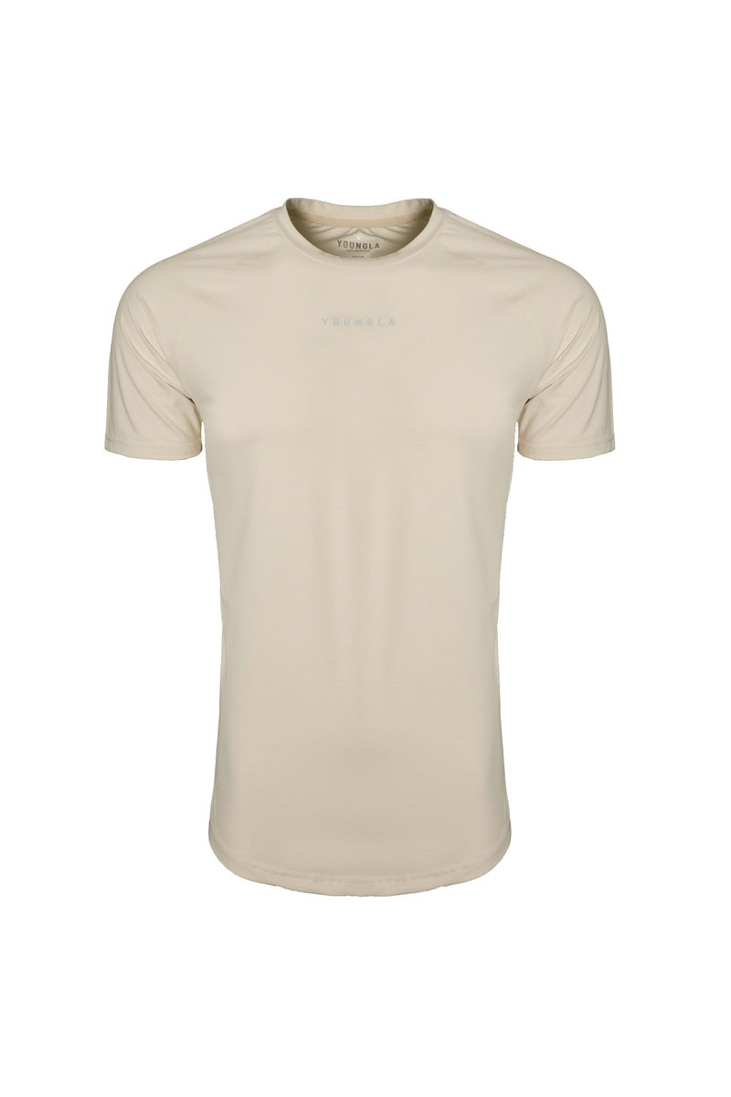 YoungLA 440 Performance Line Kurzes Sleeve Shirts Off-White | 31067-YADP