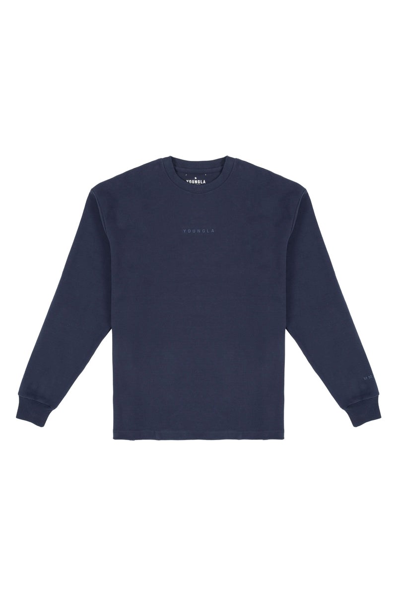 YoungLA 450 Cloud Foam Long Sleeves Navy | 84539-AWZS