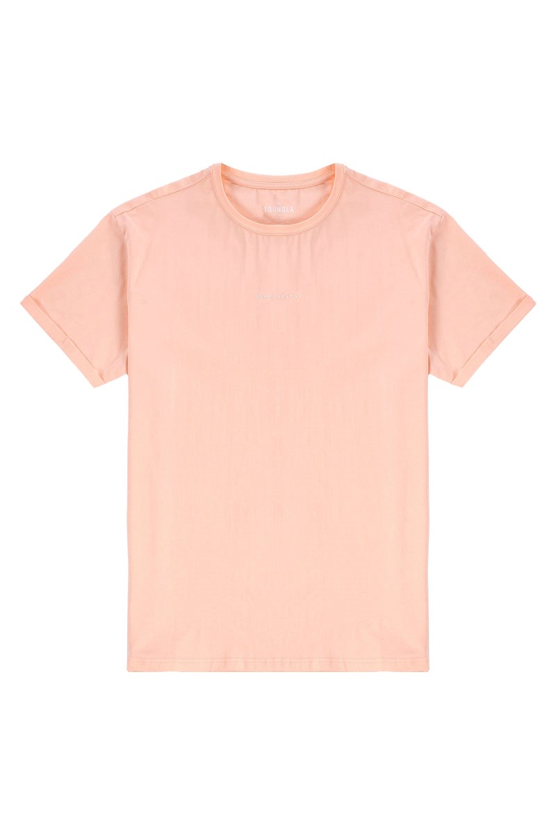 YoungLA 456 Simplicity Tees Peach | 73529-VJQM
