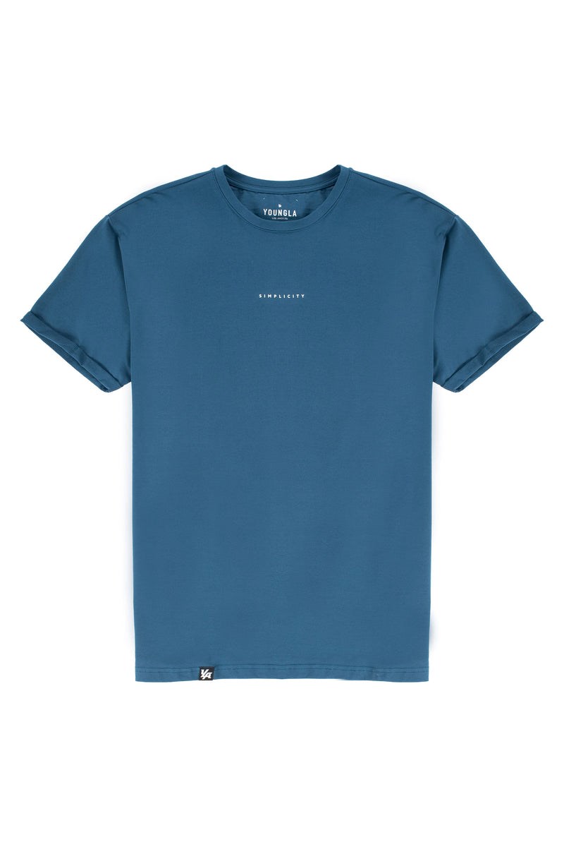YoungLA 456 Simplicity Tees Teal | 69082-AGKY