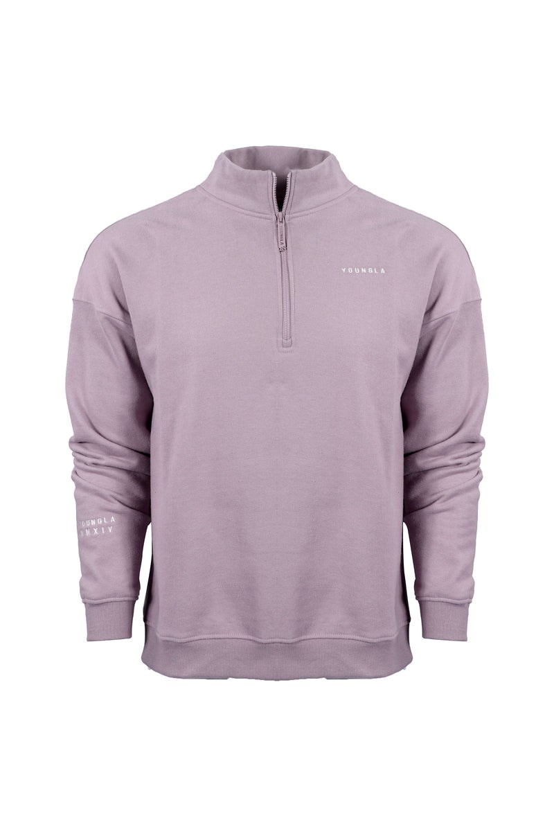 YoungLA 516 Alumni Quarter Zips Lavendel | 48123-RFNZ