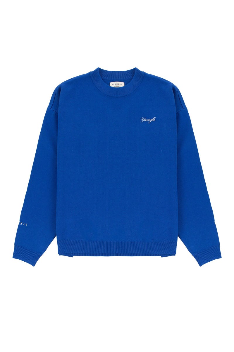 YoungLA 543 Essex Sweaters Königsblau Blau | 69028-ERFW