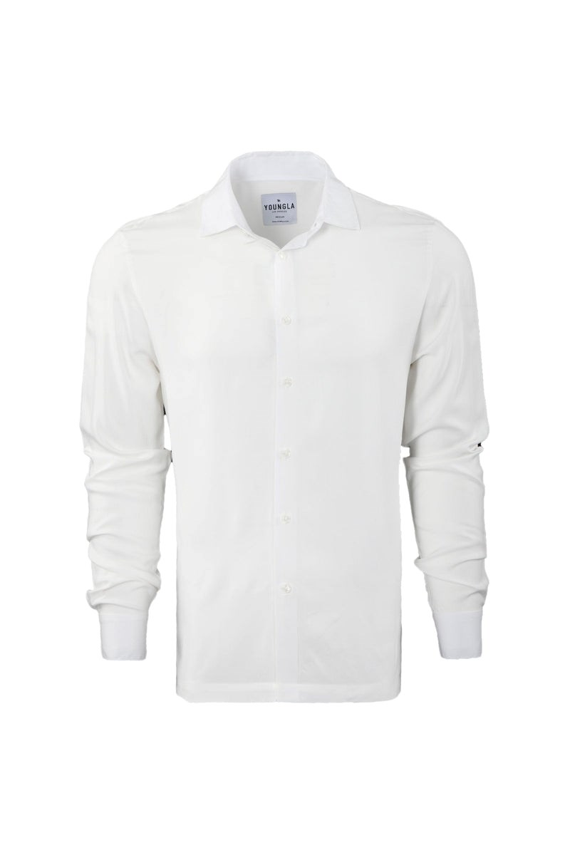 YoungLA 804 Scarface Viscose Shirts Weiß | 34216-YJOT