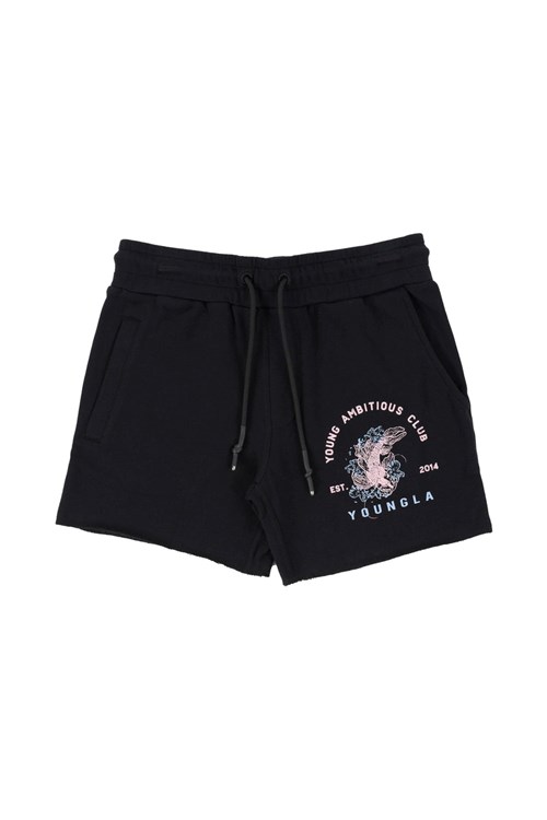 YoungLA 111 Dedication Kurzes Shorts Schwarz | 42307-VGLS