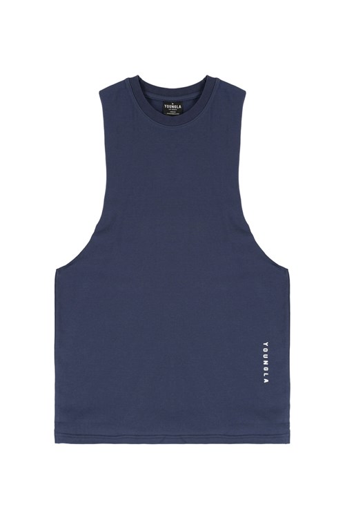 YoungLA 317 Delt Tanks Navy | 12843-MLAP