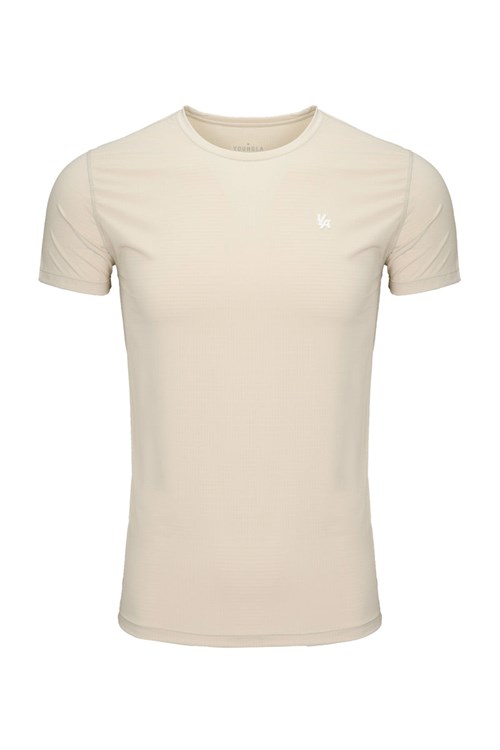 YoungLA 423 Zephyr Compression Kurzes Sleeve Beige | 23056-GWNM