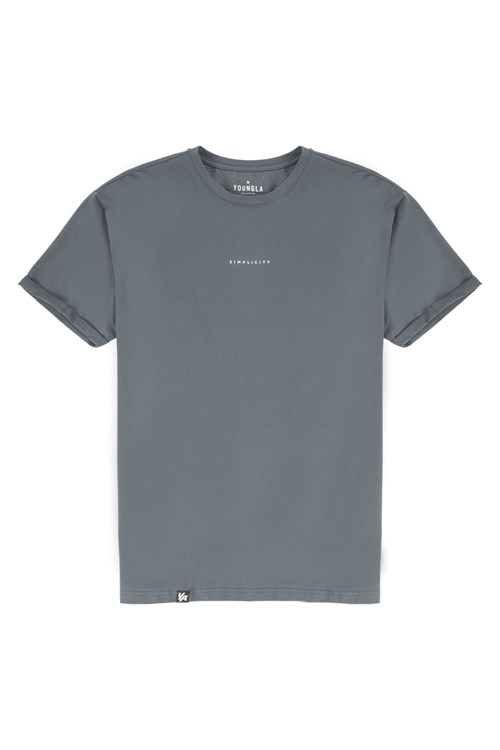 YoungLA 456 Simplicity Tees Grau | 13829-XHOB