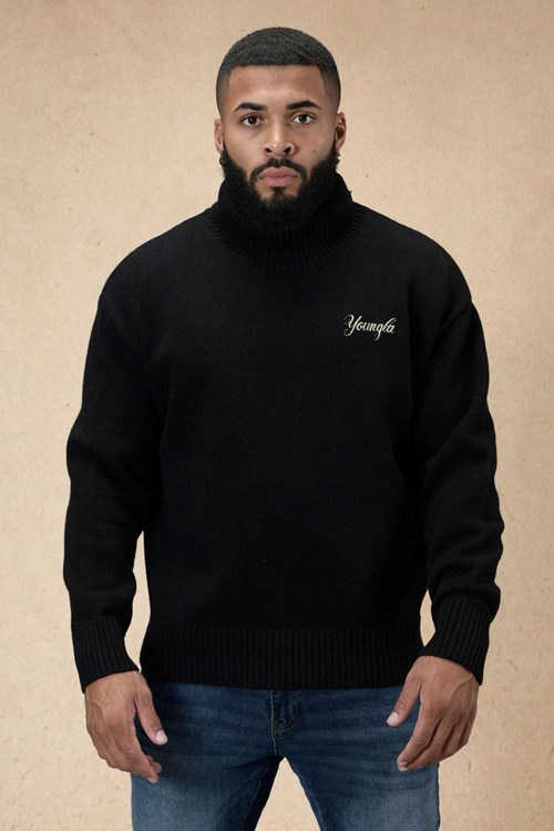 YoungLA 512 Royalty Sweaters Schwarz | 37145-AXQZ