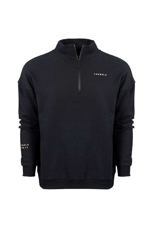 YoungLA 516 Alumni Quarter Zips Schwarz | 51892-GZMD