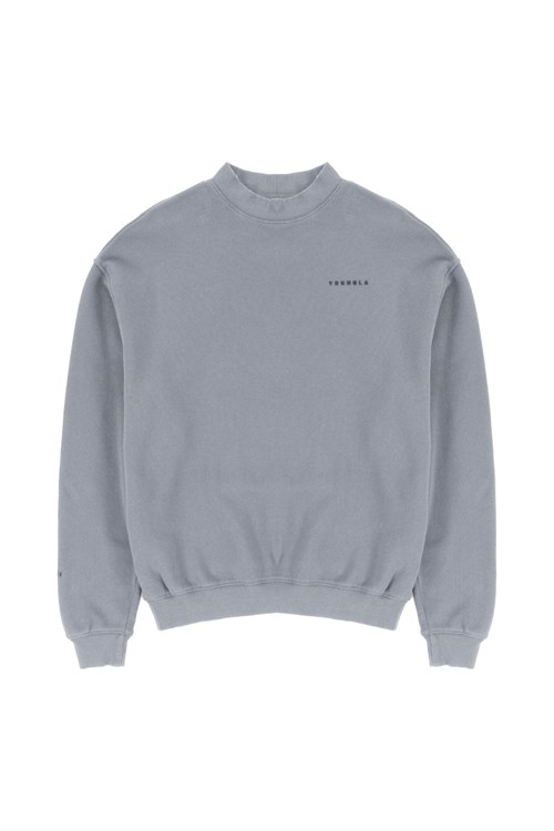 YoungLA 525 Monarch Mock-neck Pullover Grau Waschen | 84157-JPDS