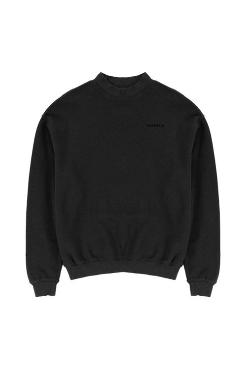 YoungLA 525 Monarch Mock-neck Pullover Schwarz Waschen | 03789-MOQK