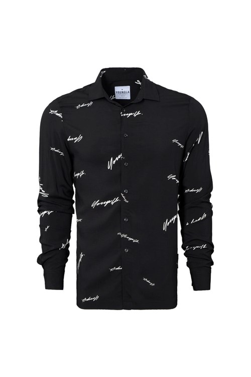 YoungLA 804 Scarface Viscose Imprint Shirts YoungLA Autograph | 61547-SIMY
